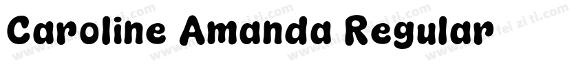 Caroline Amanda Regular字体转换
